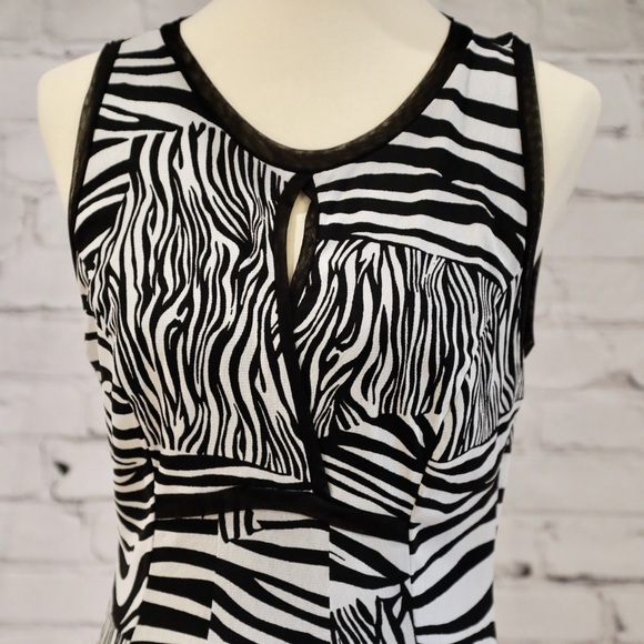 Zebra print sleeveless dress nwt small - Picture 5 of 7